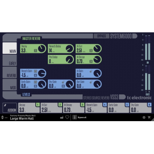 TC Electronic VSS3 Simulación de Espacio Reverb