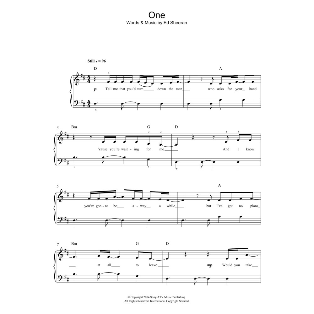 One