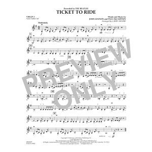 Ticket to Ride - Violin 3 (Viola Treble Clef)