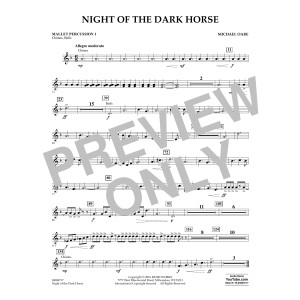 Night of the Dark Horse - Mallet Percussion 1