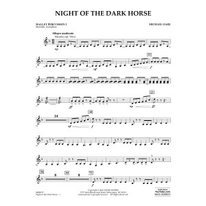 Night of the Dark Horse - Mallet Percussion 2