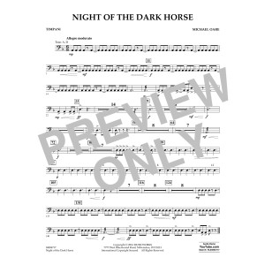 Night of the Dark Horse - Timpani