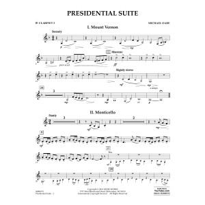 Presidential Suite - Bb Clarinet 2