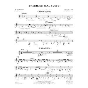 Presidential Suite - Bb Clarinet 3