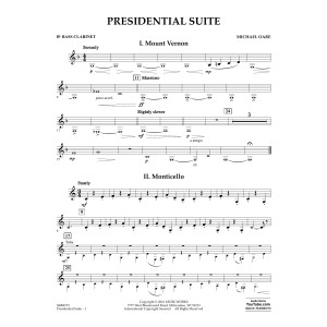 Presidential Suite - Bb Bass Clarinet