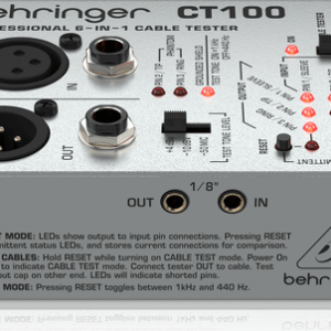 Behringer CT100 6-en-1 Testeur de cables