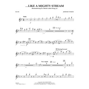 Like a Mighty Stream (for Concert Band and Narrator) - Flute
