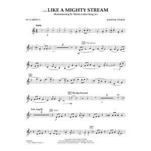 Like a Mighty Stream (for Concert Band and Narrator) - Bb Clarinet 2