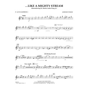Like a Mighty Stream (for Concert Band and Narrator) - Eb Alto Saxophone 1