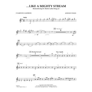 Like a Mighty Stream (for Concert Band and Narrator) - Eb Baritone Saxophone