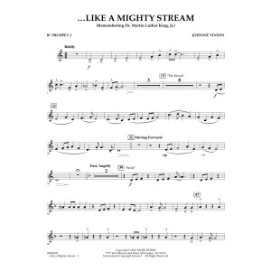 Like a Mighty Stream (for Concert Band and Narrator) - Bb Trumpet 2