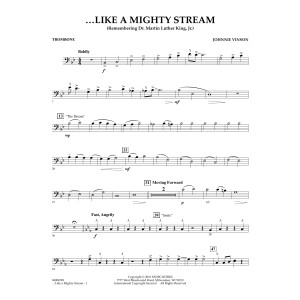 Like a Mighty Stream (for Concert Band and Narrator) - Trombone