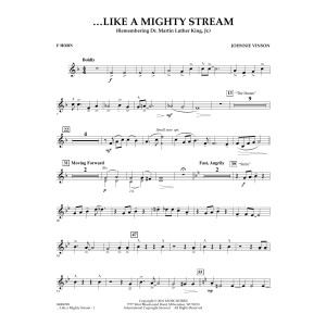 Like a Mighty Stream (for Concert Band and Narrator) - F Horn