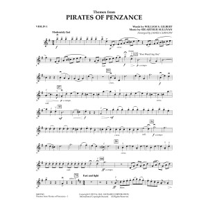 Themes from Pirates of Penzance - Violin 1