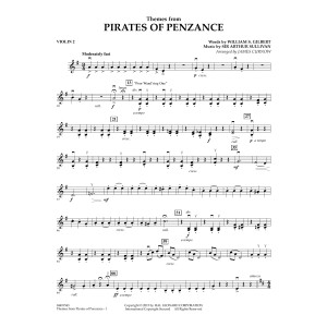 Themes from Pirates of Penzance - Violin 2