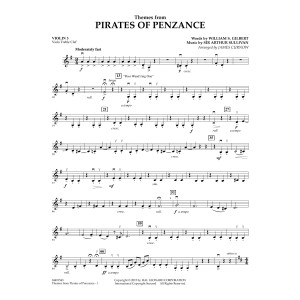Themes from Pirates of Penzance - Violin 3 (Viola Treble Clef)