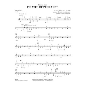 Themes from Pirates of Penzance - Percussion 1