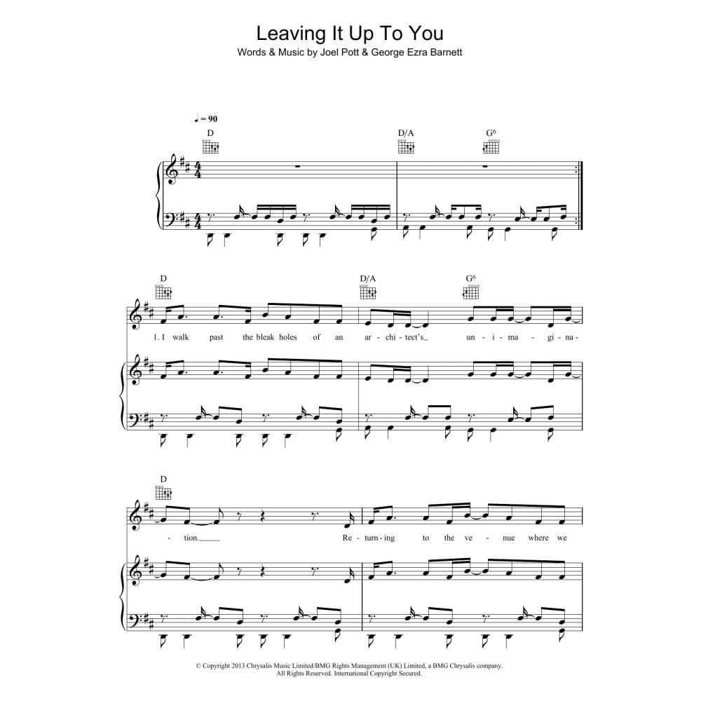 Leaving It Up To You
