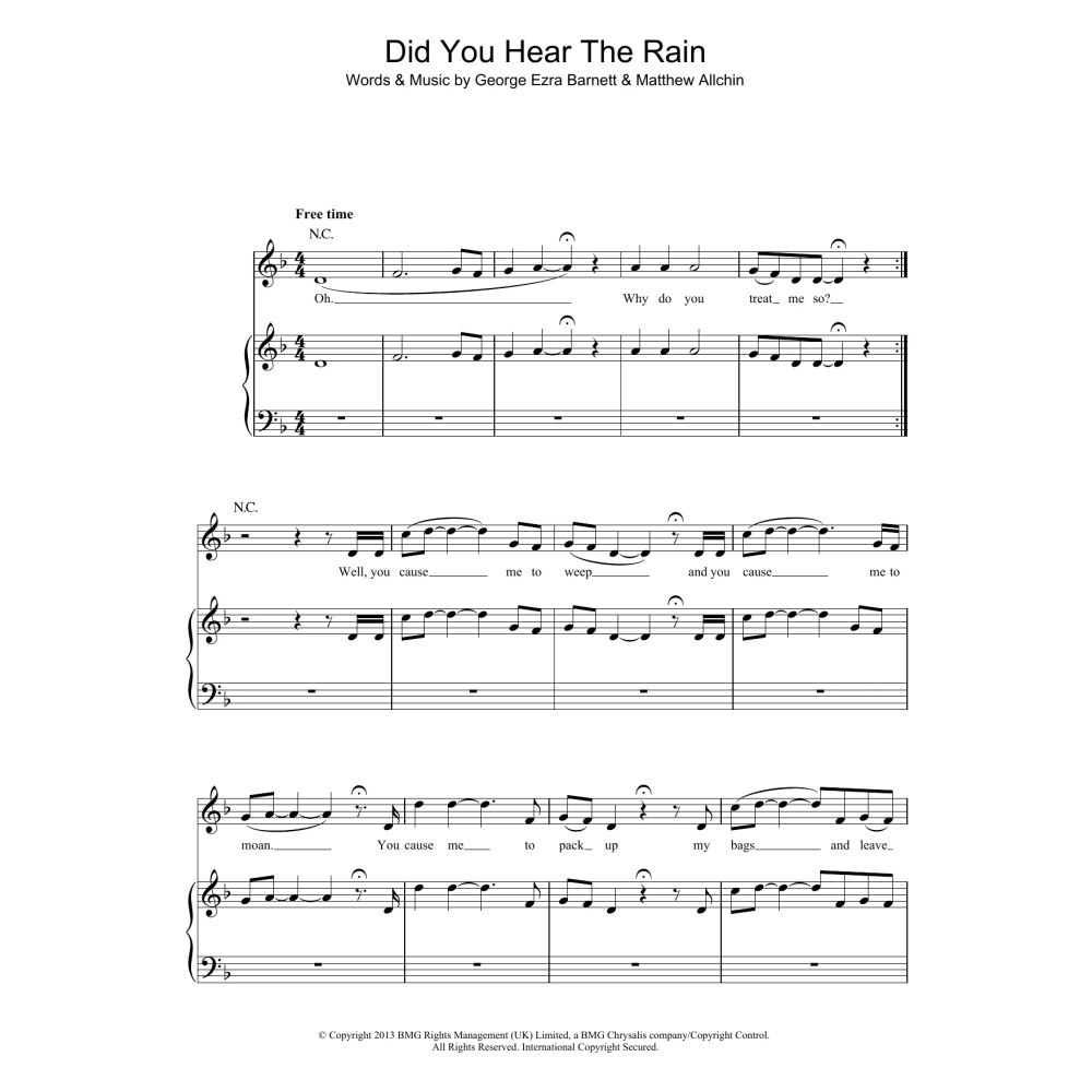 Did You Hear The Rain?