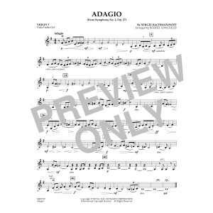 Adagio from Symphony No. 2 - Violin 3 (Viola Treble Clef)