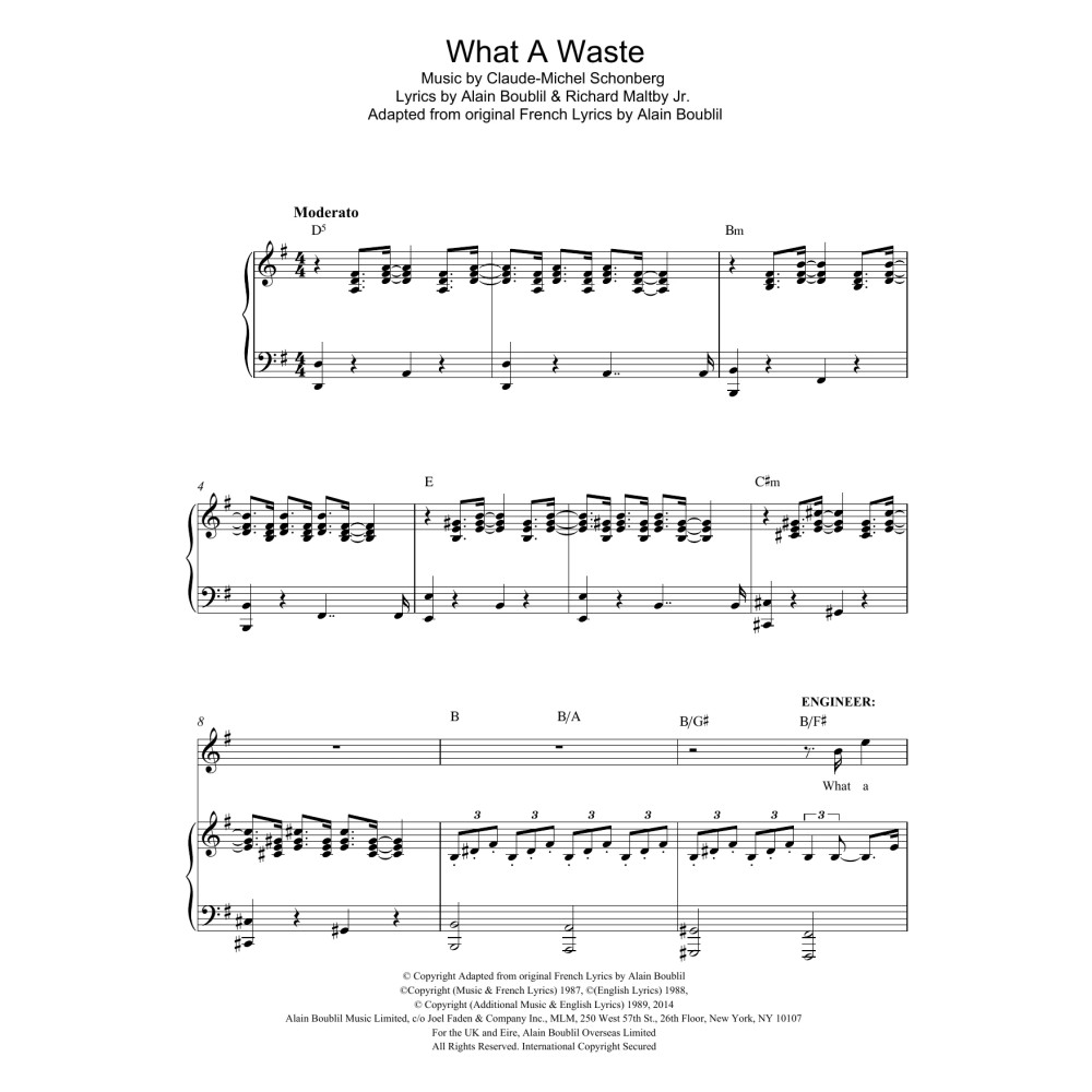 What A Waste (from Miss Saigon)