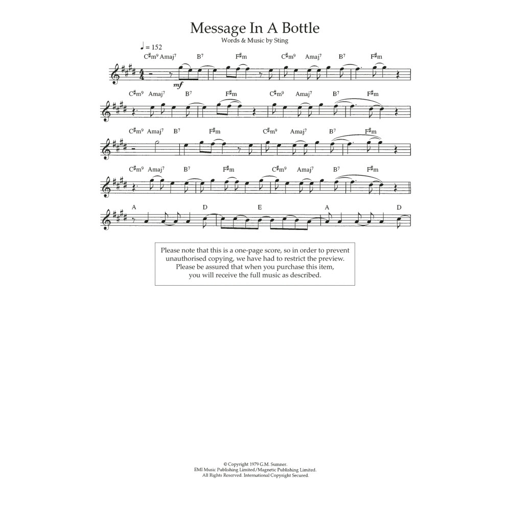 Message In A Bottle