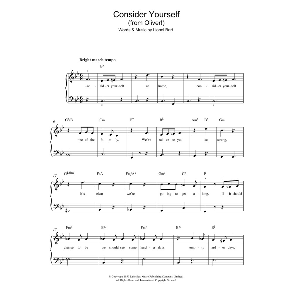 Consider Yourself (from Oliver!)