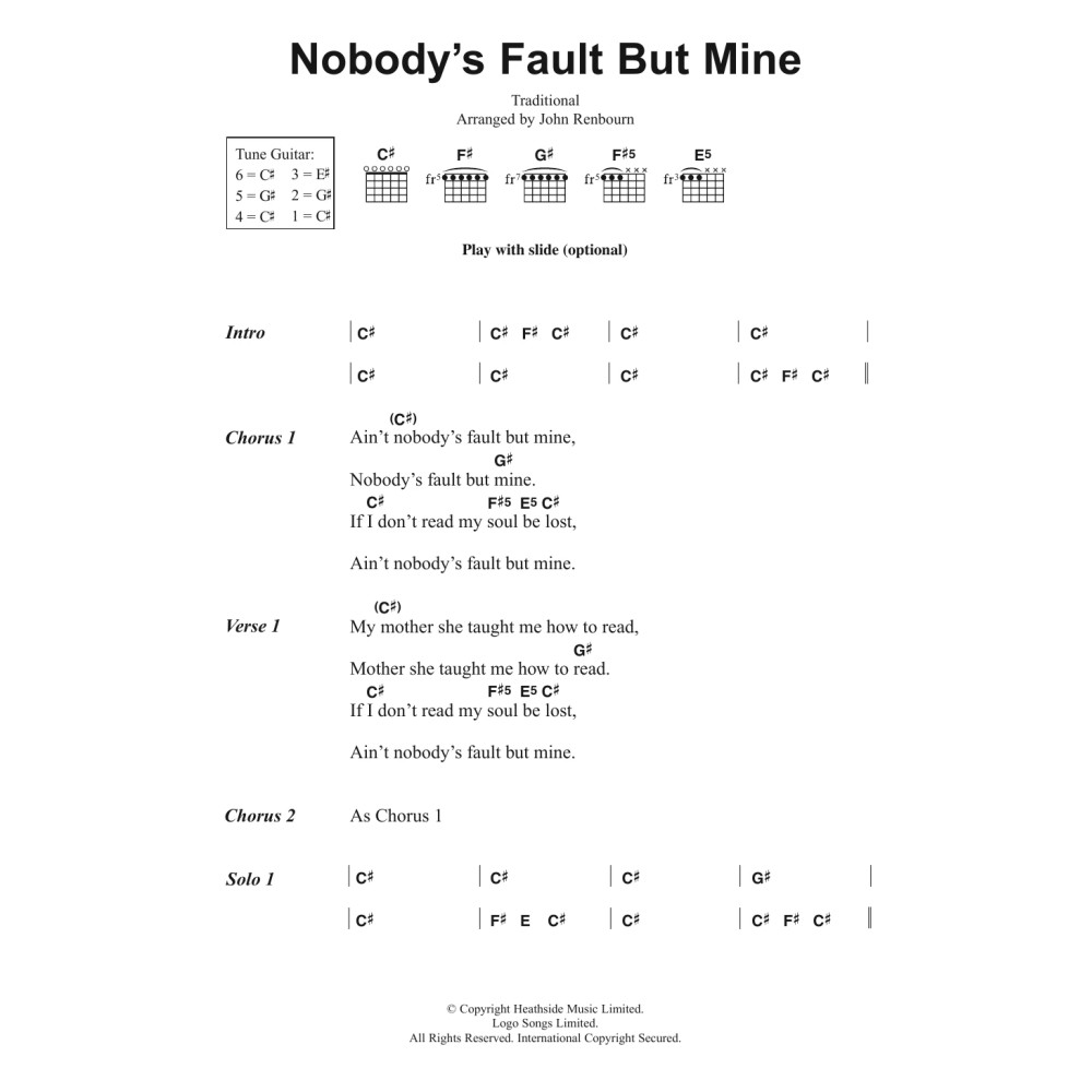 Nobody's Fault But Mine
