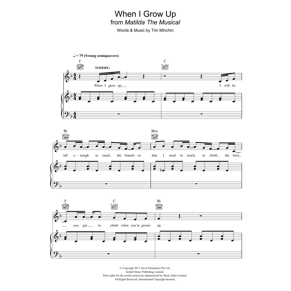 When I Grow Up (From 'Matilda The Musical')