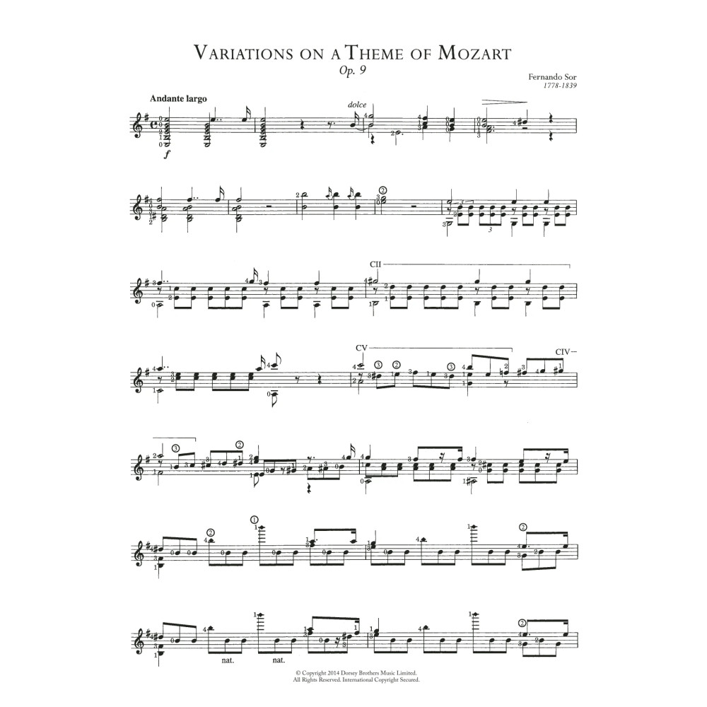Variations On A Theme Of Mozart Opus 9
