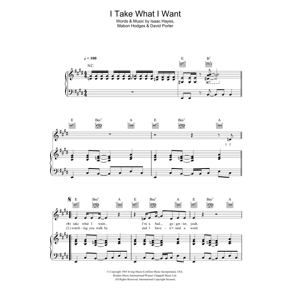 I Take What I Want