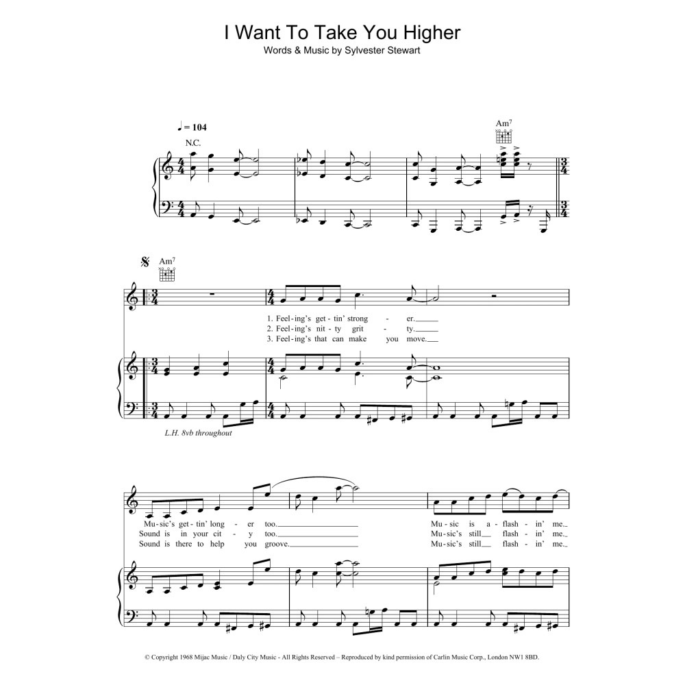 I Want To Take You Higher