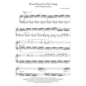 Three Pieces For The Young, 1. Four Finger Exercise