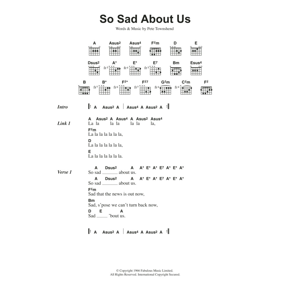 So Sad About Us