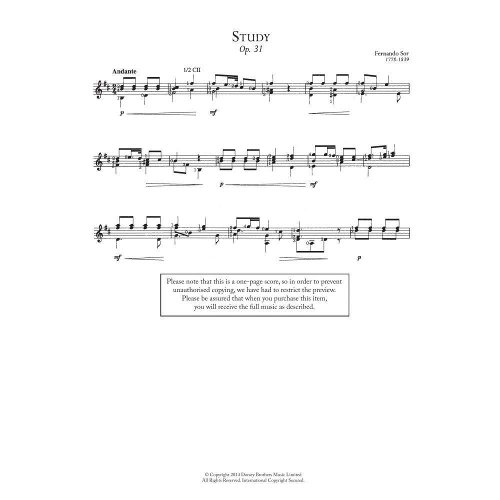 Study, Op.31