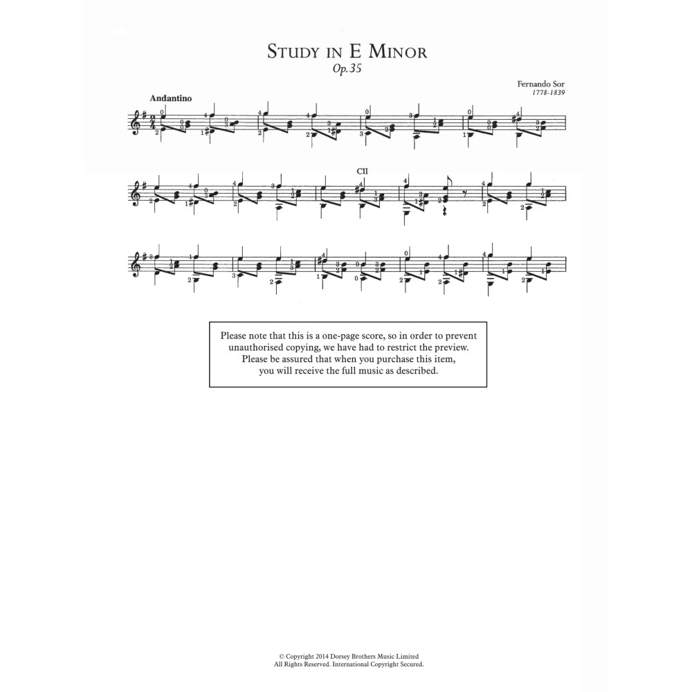 Study In E Minor, Op.35
