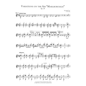 Variations On The Air 'Marlborough', Op.28