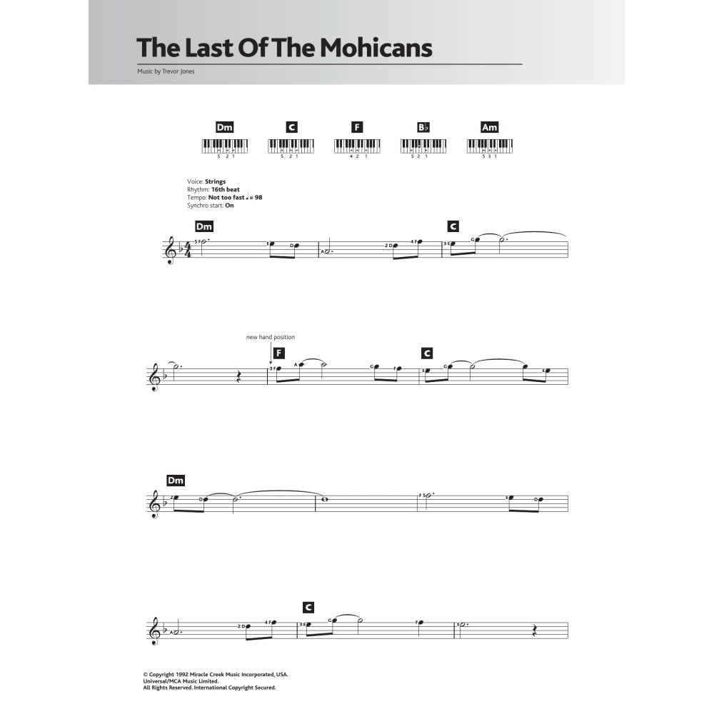 The Last Of The Mohicans (Main Title)