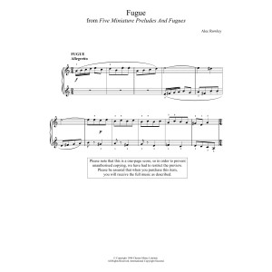 Five Miniature Preludes And Fugues