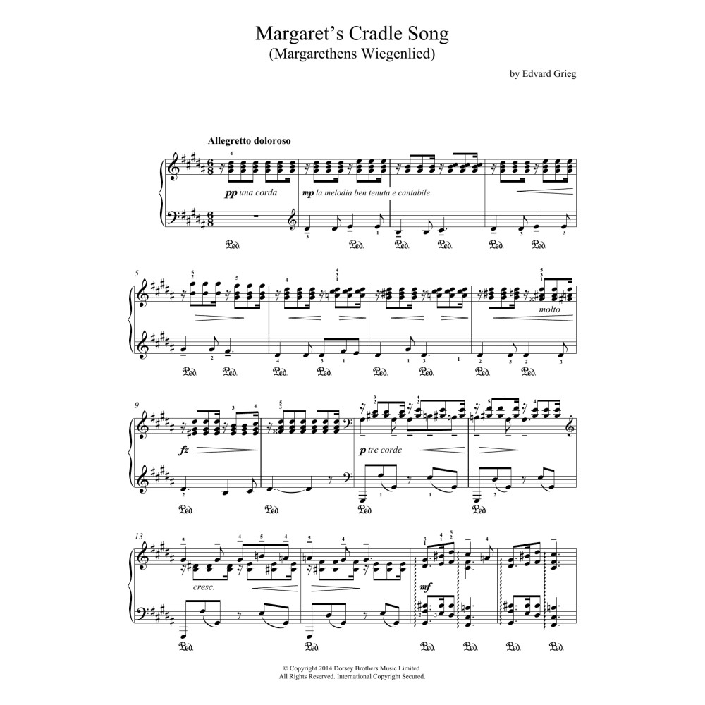 Margaret's Cradle Song (Margarethens Wiegenlied)