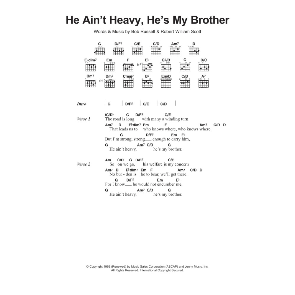 He Ain't Heavy, He's My Brother