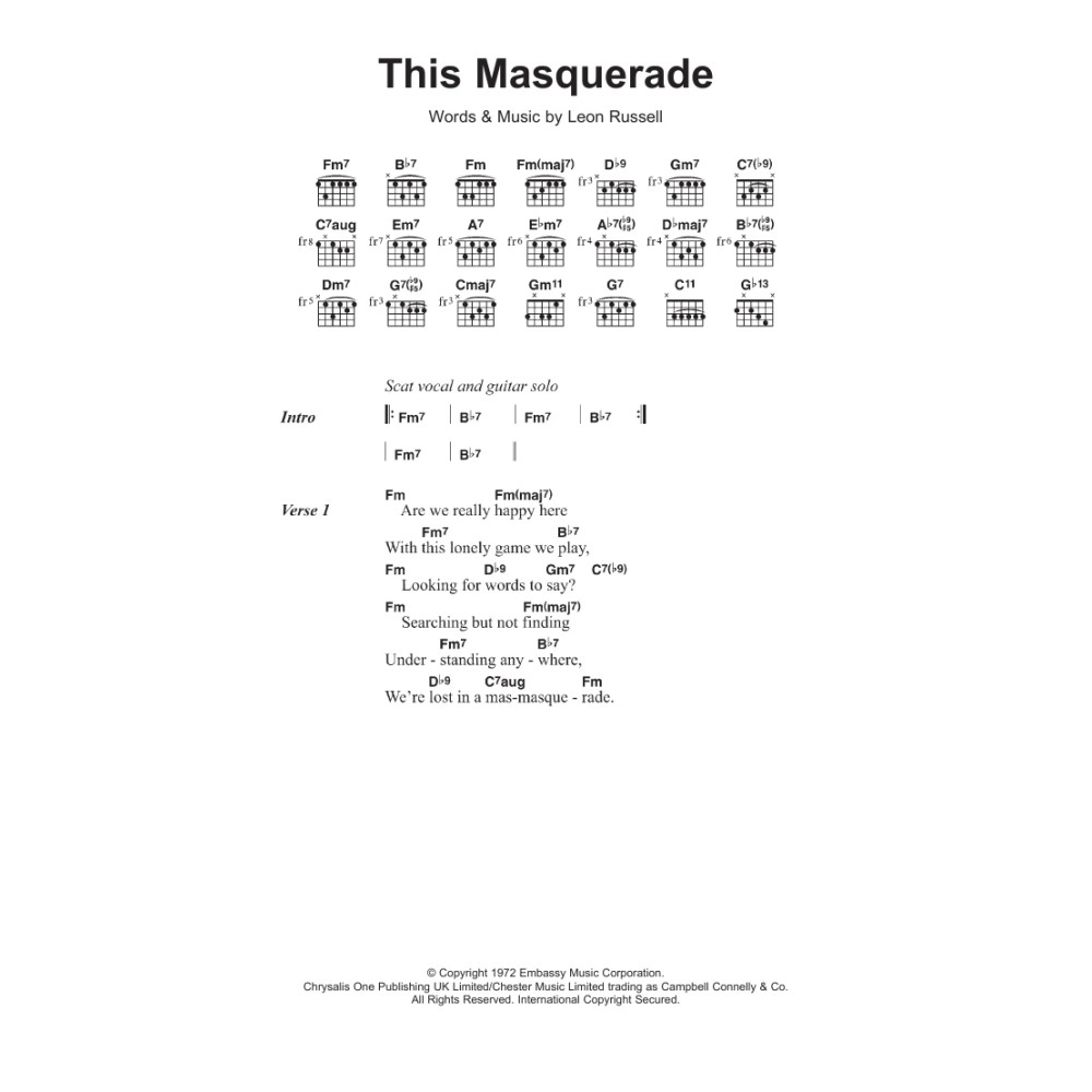 This Masquerade
