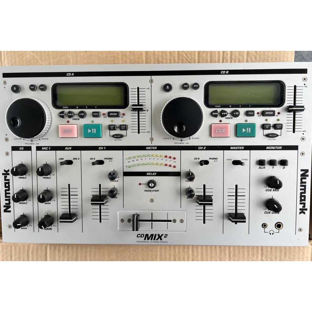 Numark CDMix 2 – Console DJ avec double lecteur CD et table de mixage intégrée