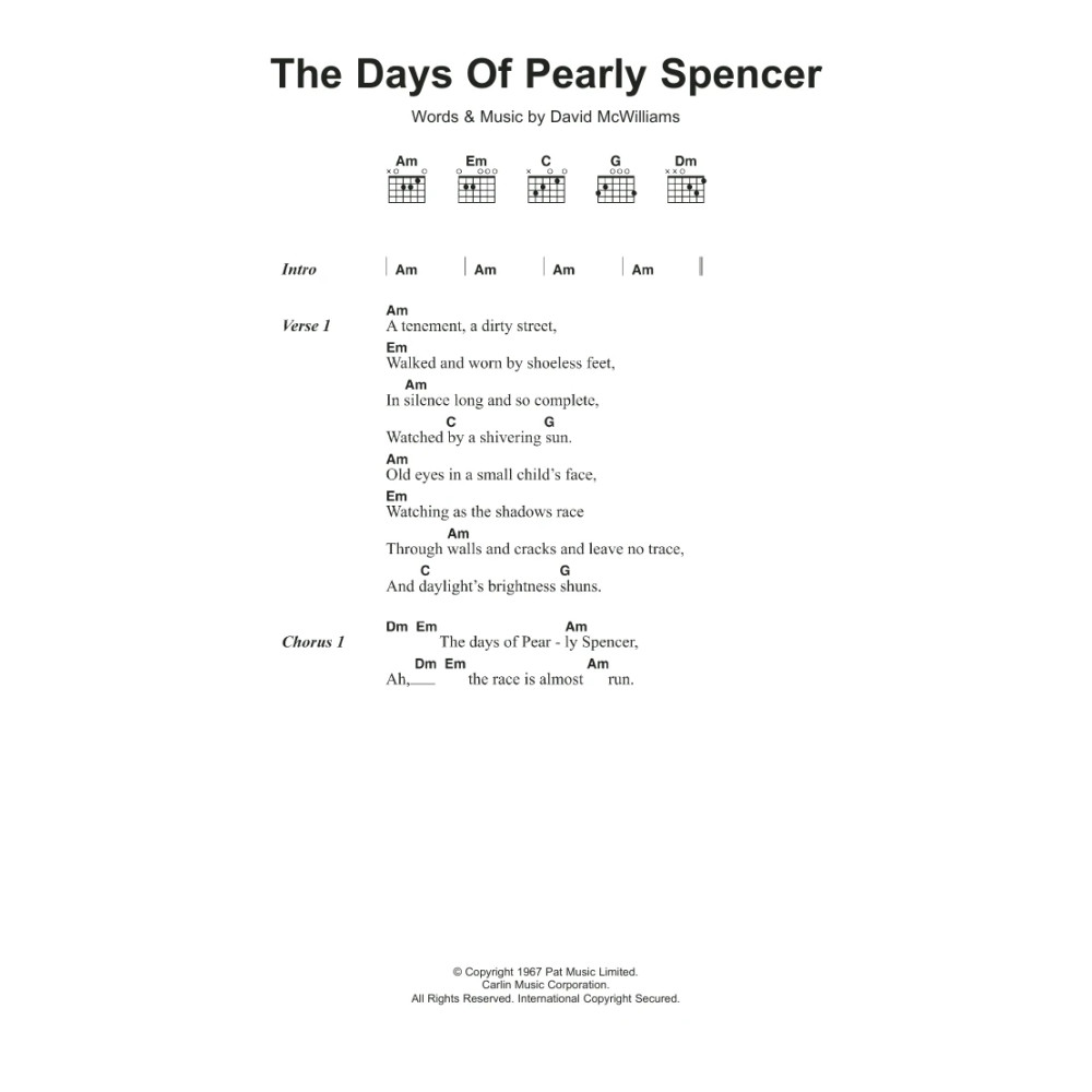 The Days Of Pearly Spencer