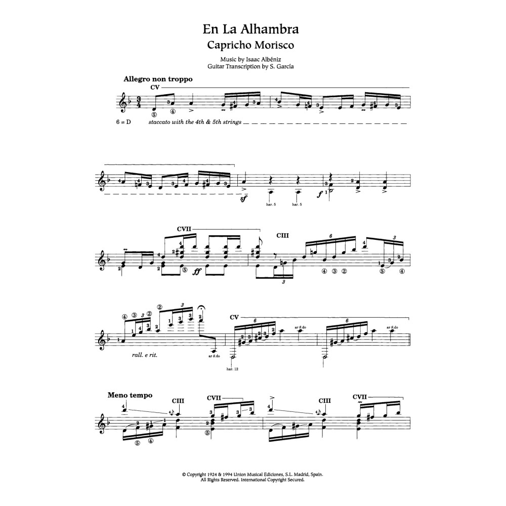 En La Alhambra (Capricho Morisco)