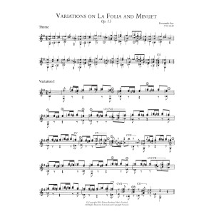 Variations On La Folia And Minuet, Op.15
