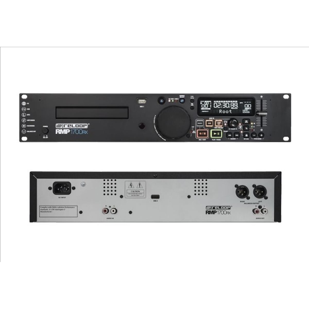 Reloop Rmp1700rx-reproductor de CD-MP3-USB 2x