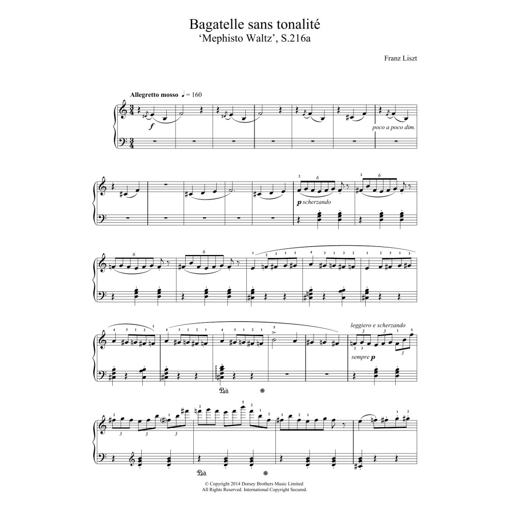 Bagatelle Sans Tonalite (Fourth Mephisto Waltz)