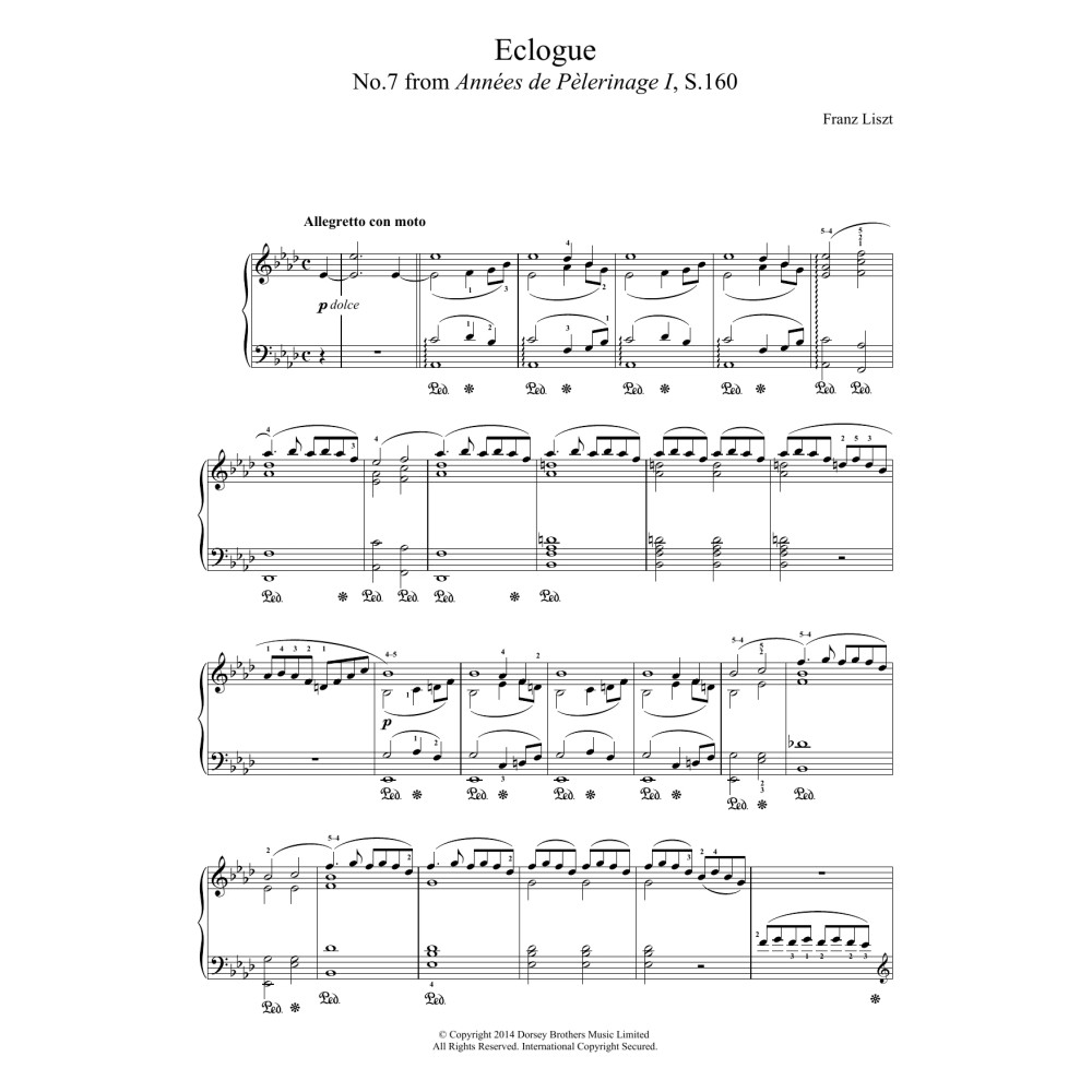 Annees De Pelerinage, No.7: Eclogue