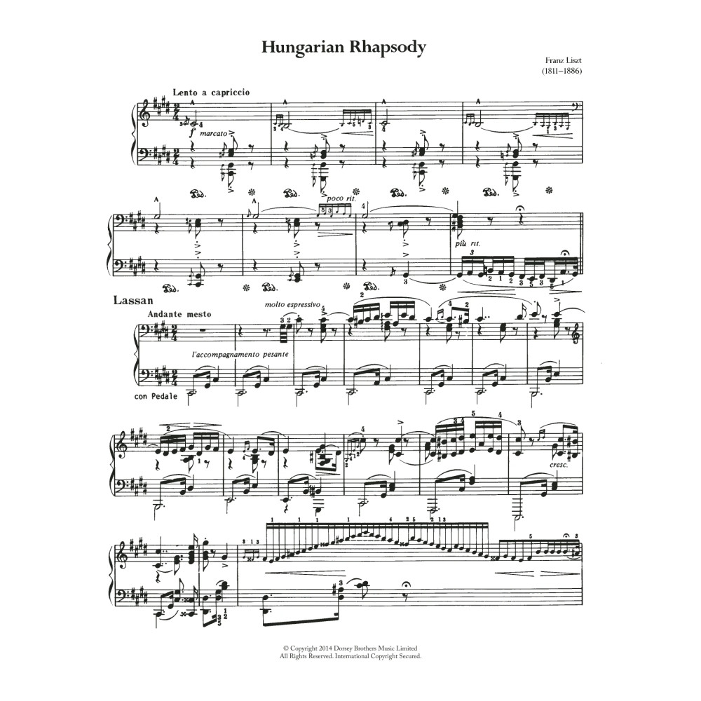 Hungarian Rhapsody (Ungarische Rhapsody) No.2